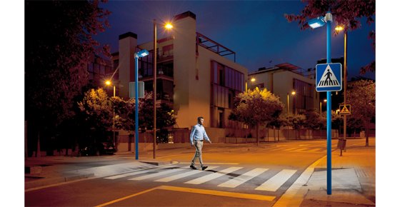 Punto de luz Trafic modelo Demon para peatonal, de Simon Lighting.