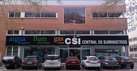 Punto de venta de CSI Central de Suministros en Mataró.