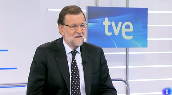 Mariano Rajoy, durante la entrevista concedida a TVE el pasado 26 de octubre (imagen TVE1).