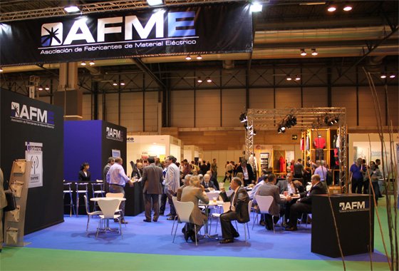 Vista parcial del stand de AFME en la edición de 2014 de Matelec.