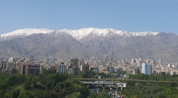 Panorámica de Teherán, capital de Irán.
