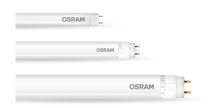 La gama de tubos Led Osram SubstiTUBE® abarca diferentes modelos.