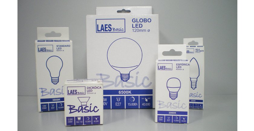 Distintos modelos de bombillas Led de LAES.