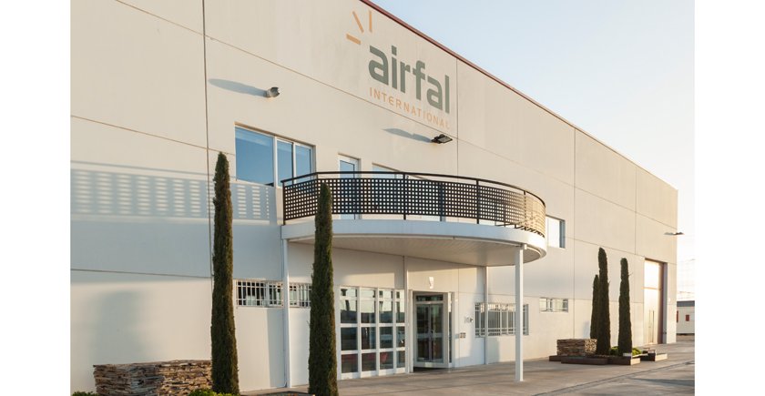Fachada de la sede central de Airfal.