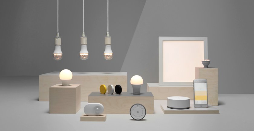 Colección de iluminación inteligente de Ikea.