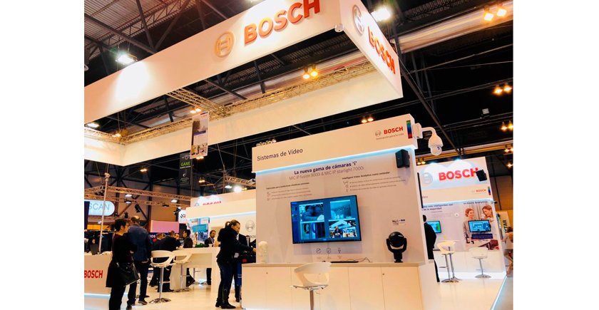 Stand de Bosch Security en Sicur 2018.