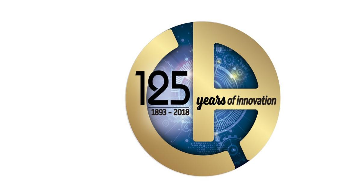 El lema de esta efeméride es “125 años de innovación”.