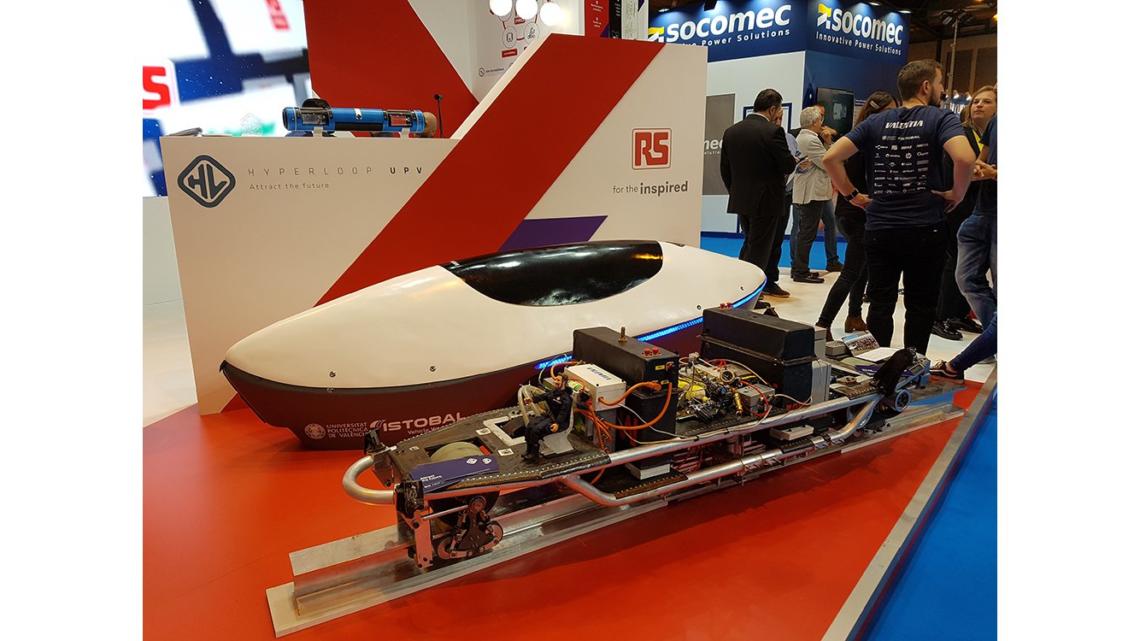 Hyperloop, el prototipo desarrollado por la Universidad Politécnica de Valencia.
