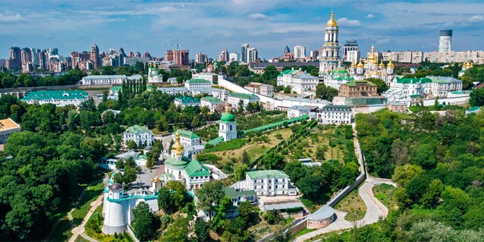 Panorámica de Kiev, capital de Ucrania.