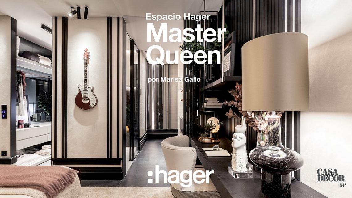 El espacio Hager Master Queen puede ser trasladado a cualquier dormitorio de un hotel o vivienda.