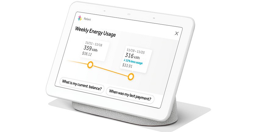Google Home permite gestionar mejor el consumo de energía eléctrica desde un único panel de control.
