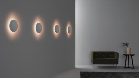 La luminaria Mood, de diseño minimalista, es una de la soluciones de este catálogo.