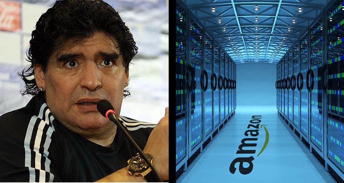 Maradona y servidores de Amazon Web Services.