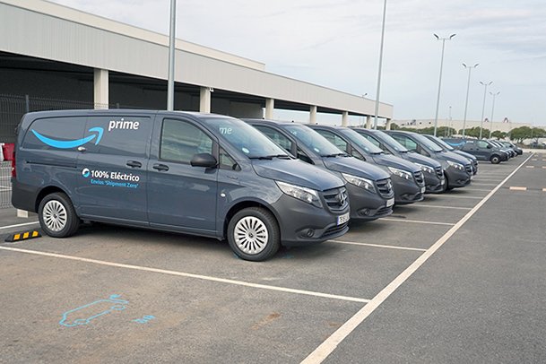Amazon incorporó nuevas furgonetas eléctricas para su flota nacional en 2020.