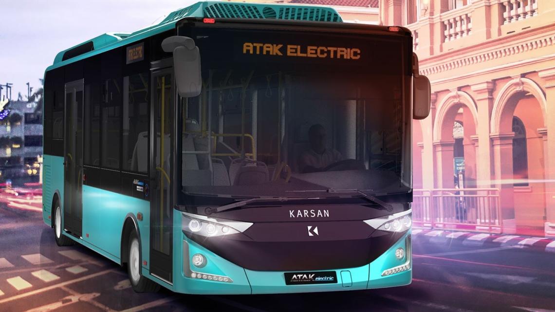 Modelo de autobús 100 % eléctrico utilizado en el proyecto piloto.