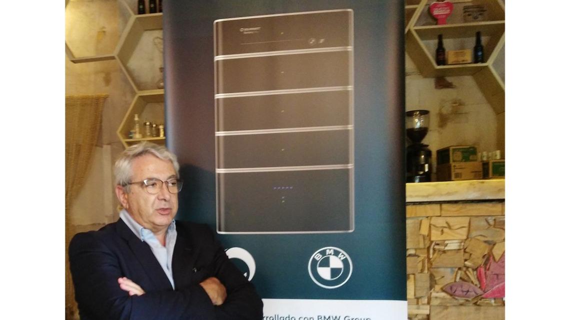 Ernesto Macías, director general de Solarwatt España, en el encuentro con prensa, el 17 de junio.