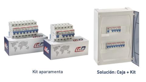 Kits de aparamenta de IDE Electric para sus cajas de distribución.
