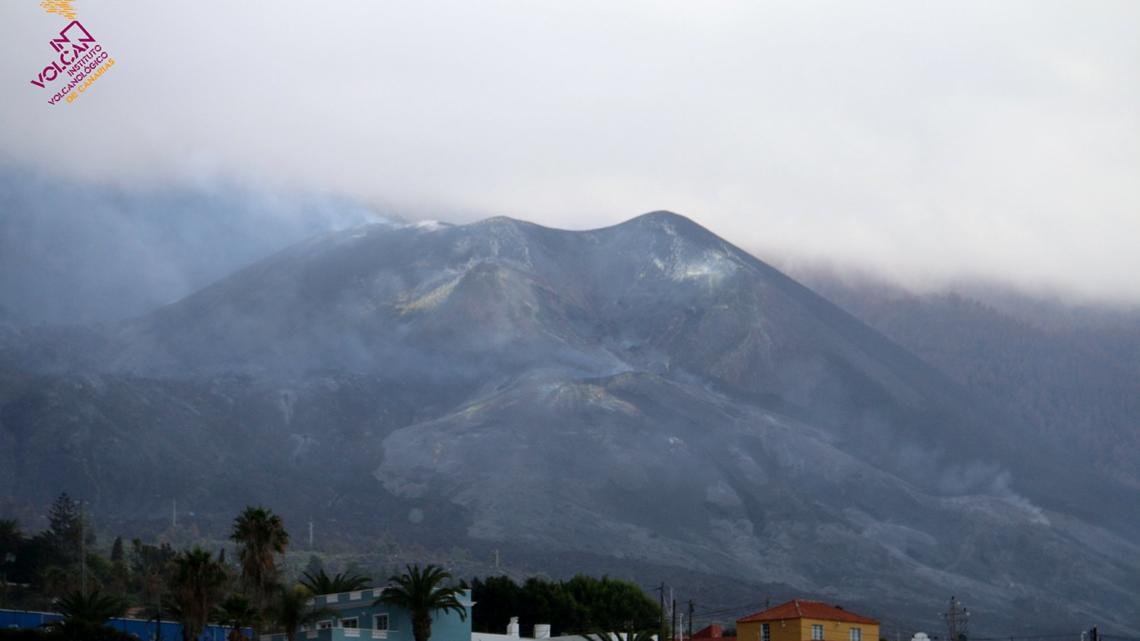 Imagen reciente del volcán. Fuente: Instituto Volcanológico de Canarias.