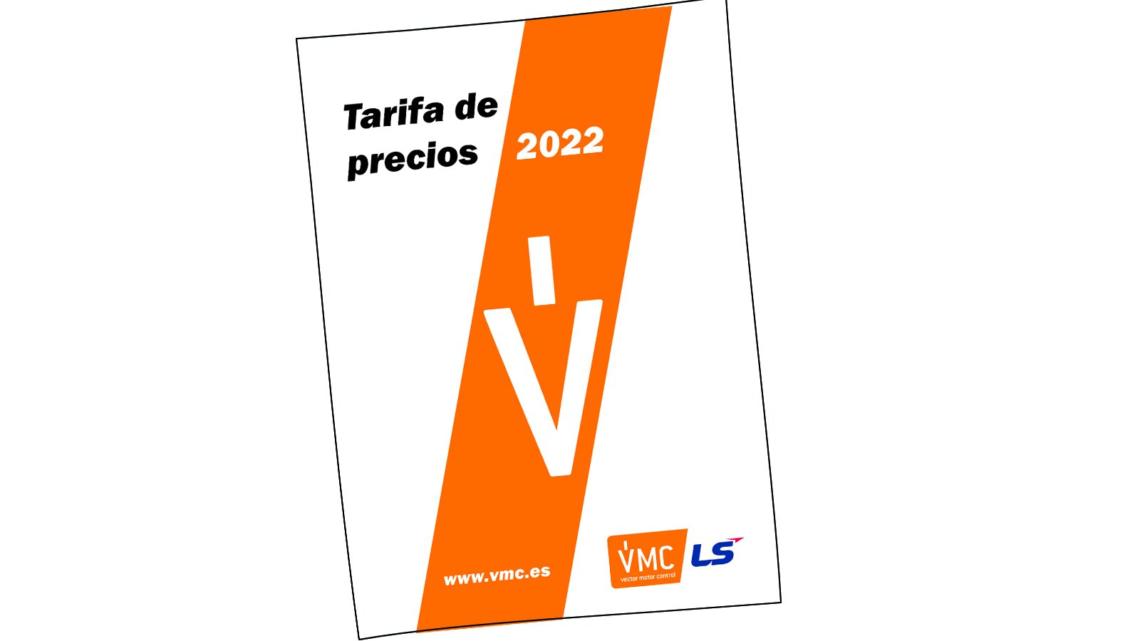 Portada de la tarifa de precios 2022 de VMC.