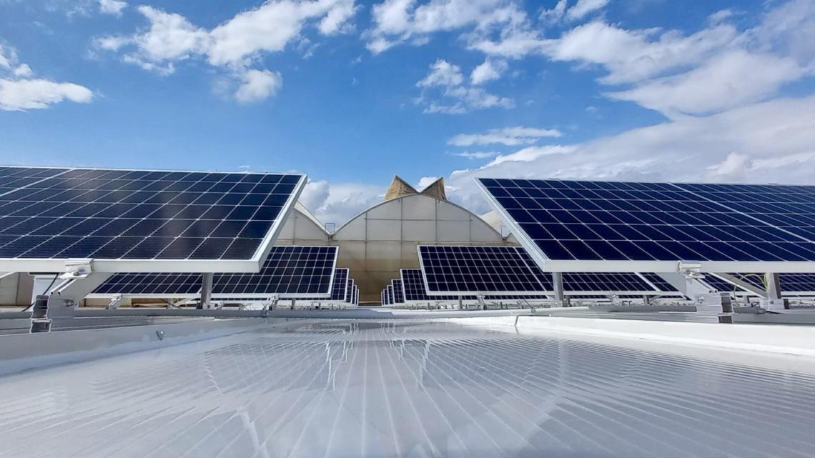 Una instalación fotovoltaica desarrollada por una de las empresas de Grupo Noria.