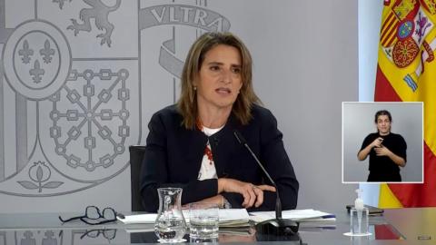Teresa Ribera, vicepresidenta del Gobierno y ministra para la Transición Ecológica.