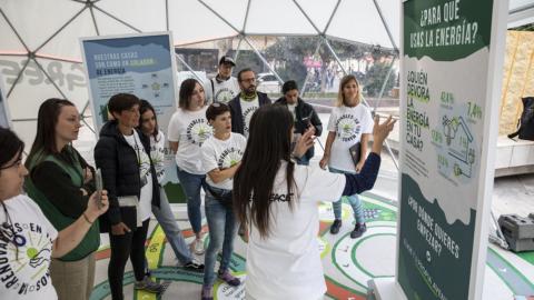 La campaña sobre renovables de Greenpeace se inició este miércoles en Getafe.