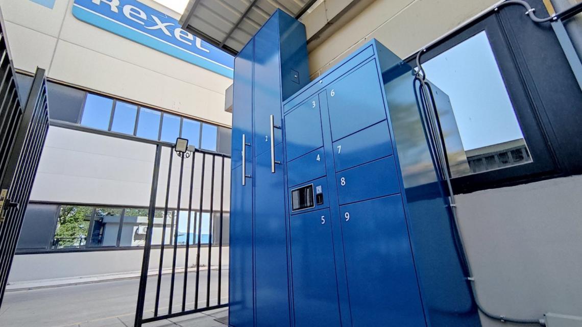 Rexel Locker situado en la sede central del distribuidor, ubicada en Leganés.