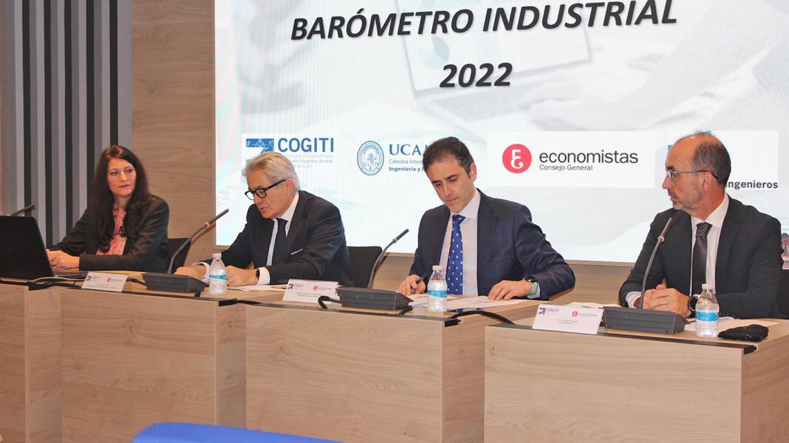 Representantes del COGITI y el CGE presentaron el Barómetro Industrial el pasado miércoles.