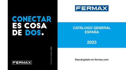 A la izquierda, la portada del nuevo Catálogo General 2023 de Fermax.
