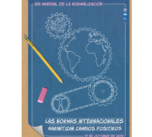         Cartel oficial del Día Mundial de la         Normalización 2013.