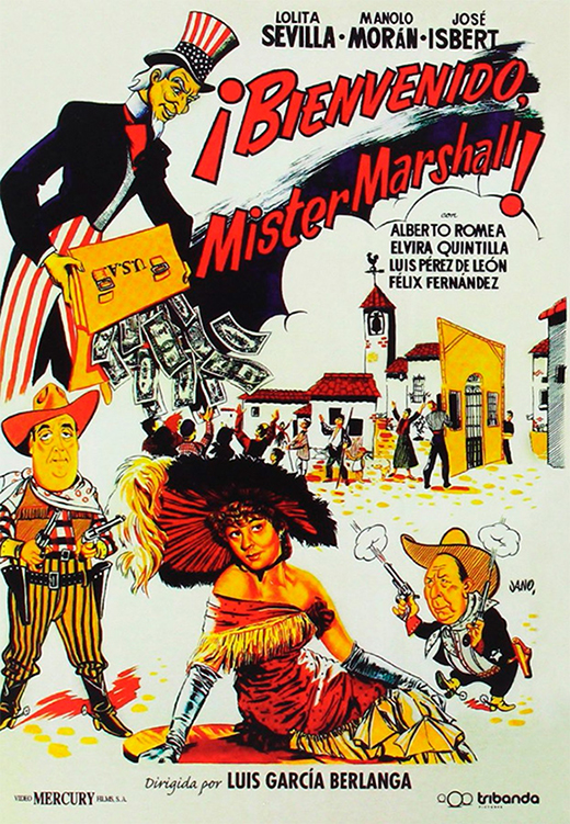 Cartel publicitario de Bienvenido Míster Marshall.