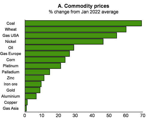 OCDE incremento coste materias primas