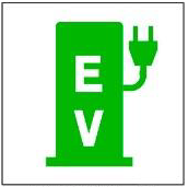Recarga vehículo eléctrico pictograma 2