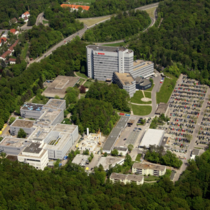 Vista área de la sede central de Grupo Bosch, en Stuttgart (Alemania).