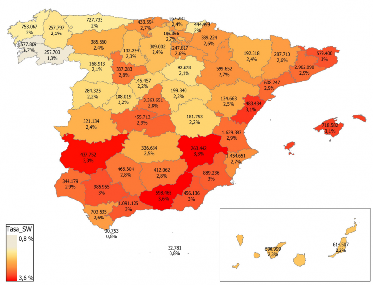 elaboracion propia mapa espana