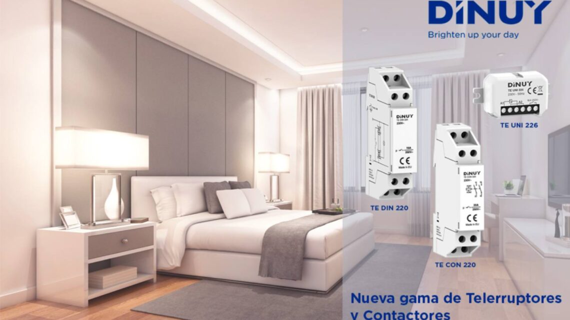 Dinuy presenta su nueva gama de telerruptores y contactores.