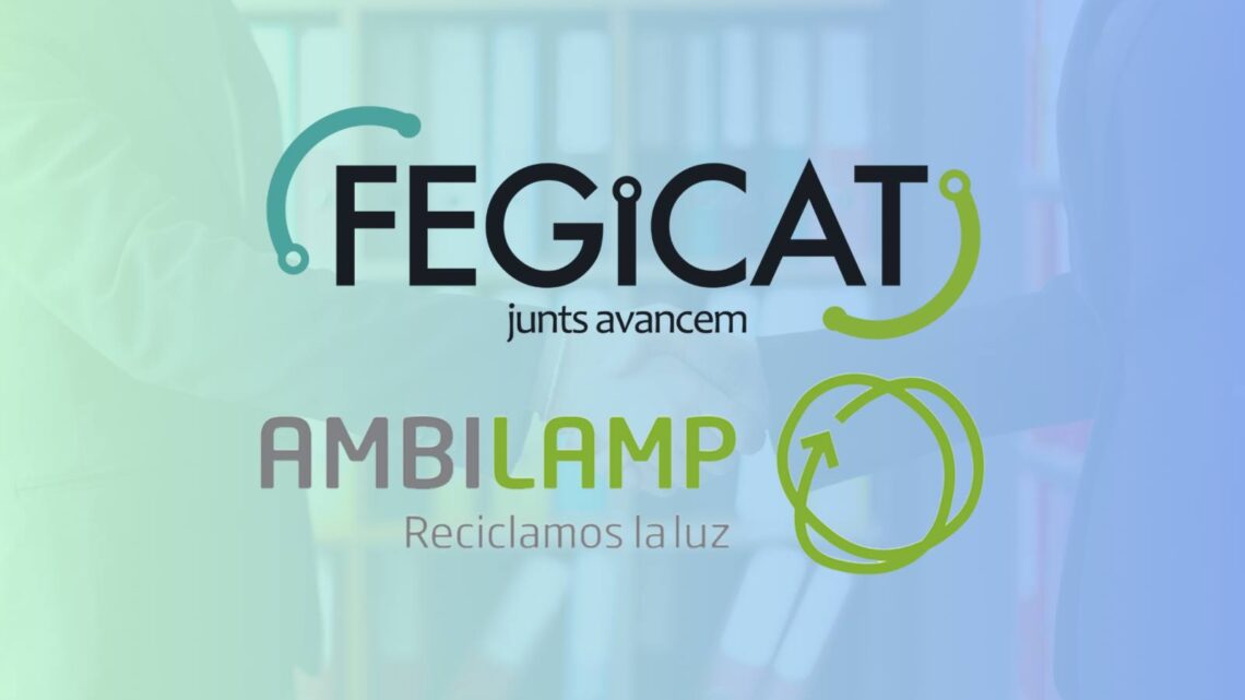 FEGiCAT y Ambilamp renuevan su convenio de colaboración para impulsar la sostenibilidad.