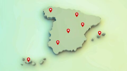 Mapa de las aperturas de puntos de venta